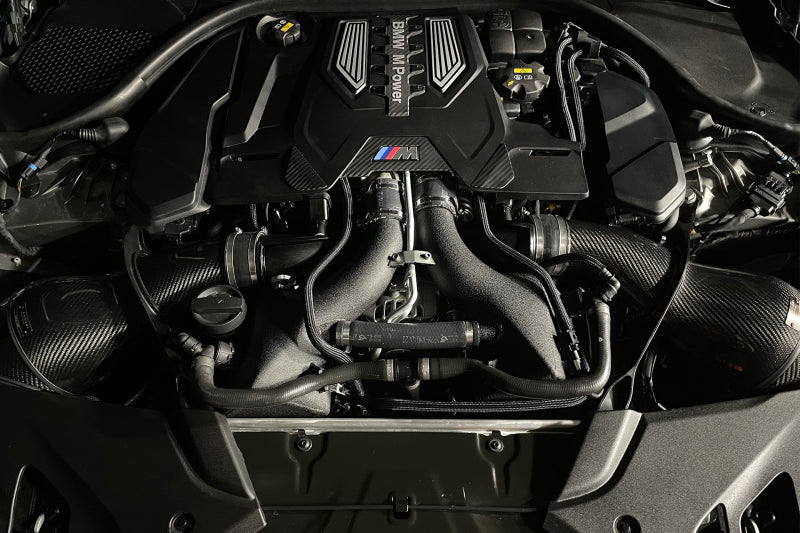 CSF 16-21 BMW M5 (F90) / 17-21 BMW M8 (F91/F92/F93) Twin Charge-Air-Cooler Set - Crinkle Black CSF Intercoolers AXOPROS
