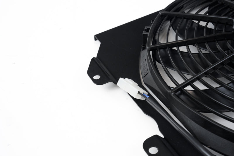 CSF 92-00 Honda Civic All-Aluminum Fan Shroud w/12in SPAL Fan - Black Finish CSF Radiators  AXOPROS