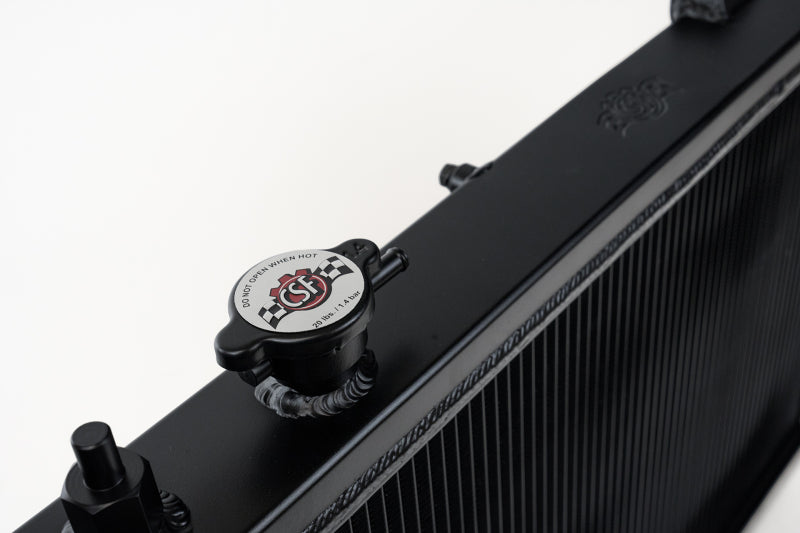 CSF 92-00 Honda Civic w/K-Swap V3 Radiator - Black Finish CSF Radiators  AXOPROS