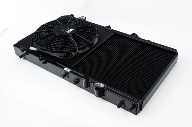 CSF 92-00 Honda Civic w/K-Swap V3 Radiator - Black Finish CSF Radiators  AXOPROS
