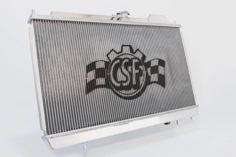 CSF 96-07 Mitsubishi Evo 4/5/6/7/8/9 Full-Slim Radiator w/12in Fan & Shroud/-16AN & Slip On Fitting CSF Radiators  AXOPROS