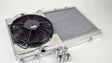 CSF 96-07 Mitsubishi Evo 4/5/6/7/8/9 Full-Slim Radiator w/12in Fan & Shroud/-16AN & Slip On Fitting CSF Radiators  AXOPROS