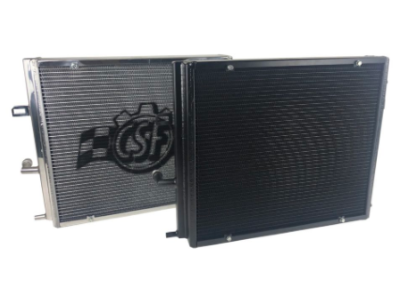 CSF BMW B58/B48 Front Mount Triple-Pass Heat Exchanger w/Rock Guard - Black CSF Radiators AXOPROS
