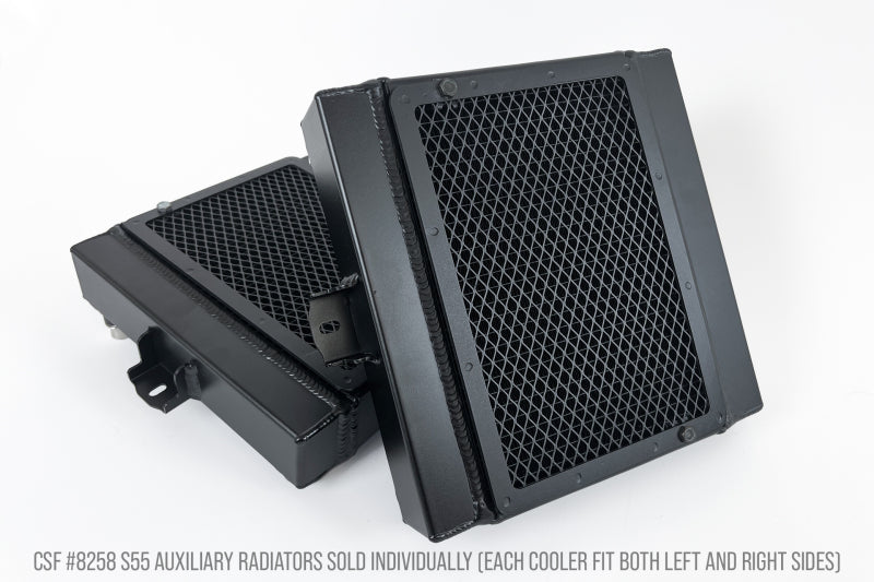 CSF BMW F8X M3/M4/M2C Auxiliary Radiators w/ Rock Guards (Sold Individually - Fits Left and Right CSF Radiators AXOPROS