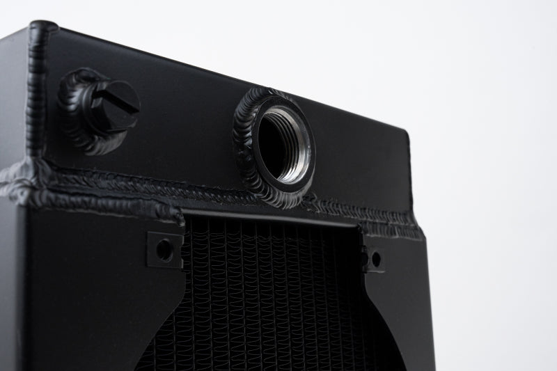 CSF Universal Drag Race / Tuck Radiator w/9in Spal Fan - 10.5in H x 10in L x 3.6in W - Black CSF Radiators AXOPROS