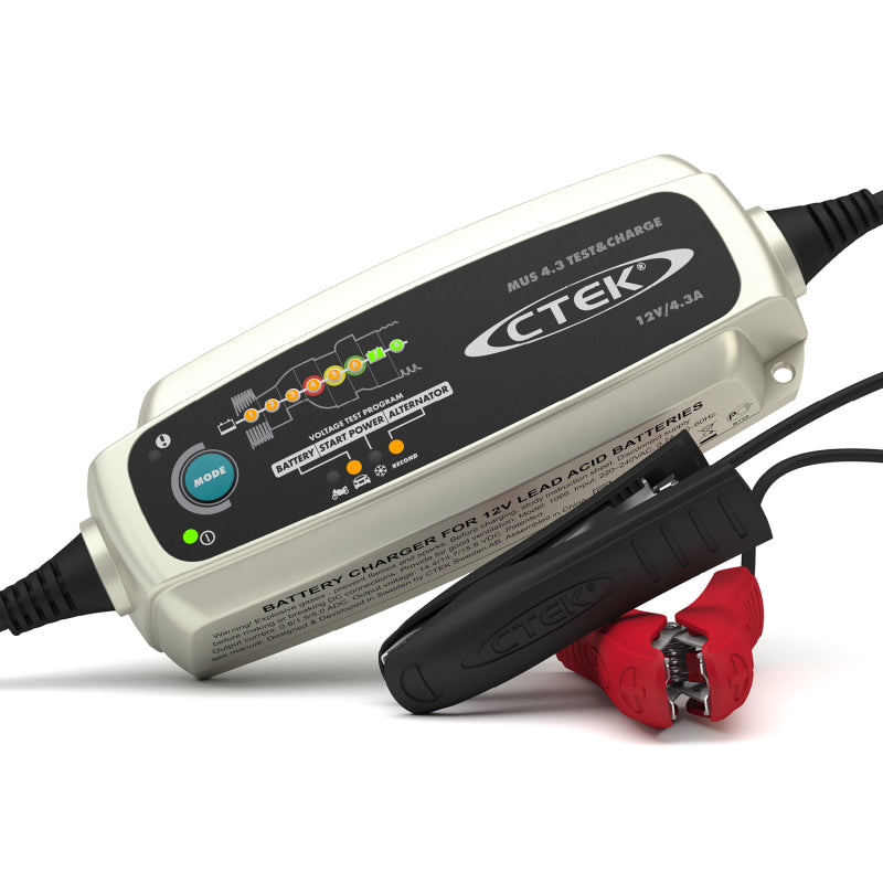 CTEK Battery Charger - MUS 4.3 Test & Charge - 12V CTEK Battery Chargers  AXOPROS