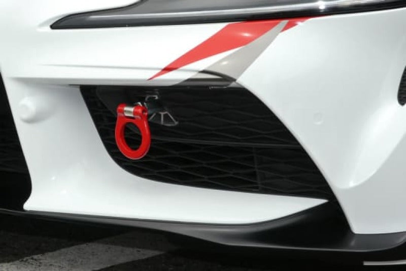 Cusco Folding Front Tow Hook 2020+ Toyota Supra (A90) 3.0L Turbo - Red Cusco Tow Hooks AXOPROS