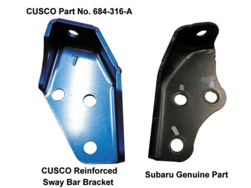 Cusco Rear Harder Sway Bar Bracket 03-09 Subaru Legacy Cusco Sway Bar Brackets AXOPROS