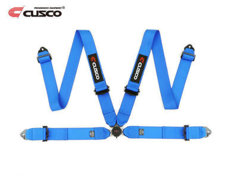 Cusco Universal 4 Point 3in Width Racing Harnesses - Blue Cusco Seat Belts & Harnesses AXOPROS