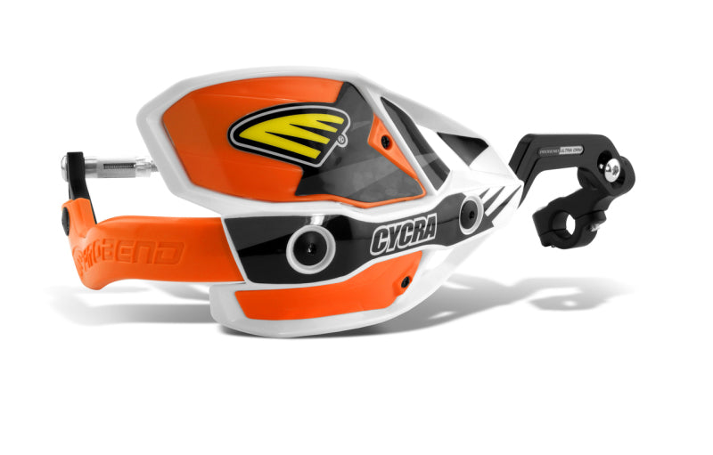 Cycra CRM Ultra 1-1/8 in. Clamp w/White Shields/Orange Covers Cycra Hand Guards AXOPROS