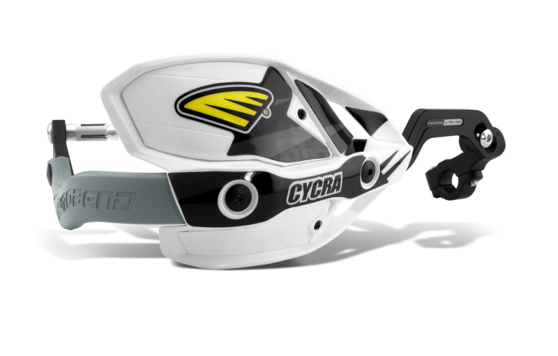 Cycra CRM Ultra 1-1/8 in. Clamp w/White Shields/White Covers Cycra Hand Guards AXOPROS