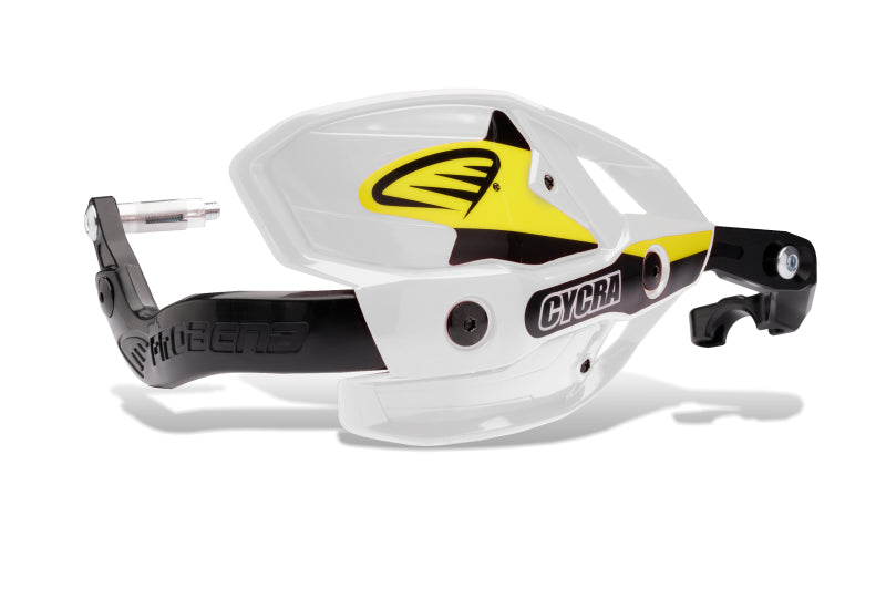 Cycra Probend Ultra w/HCM Clamp 1-1/8 in. - White Cycra Hand Guards AXOPROS