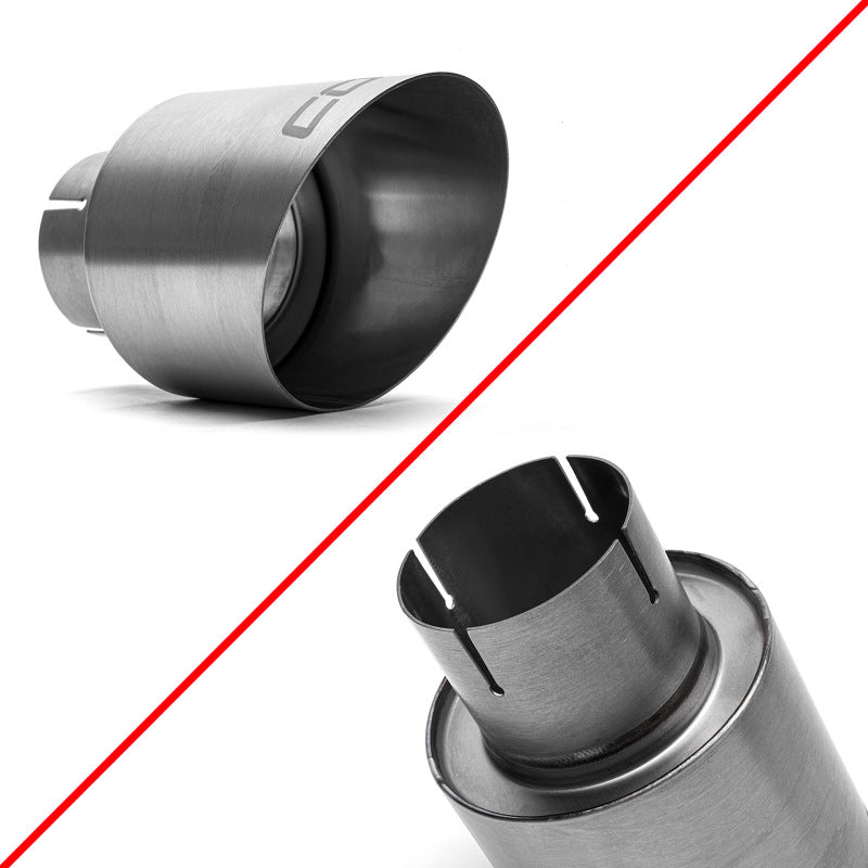 Cobb Volkswagen GTI MK7/MK7.5/MK8 Brushed Titanium Tip Kit COBB Catback AXOPROS