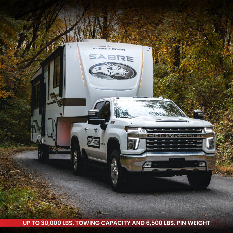 GEN-Y Hitch Gen-Y Nomad Static 5th Wheel to Gooseneck - 6.5K TW 30K Tow - Texture Black (1116/1621/1716 Frames) Hitch Accessories aftermarket performance part
