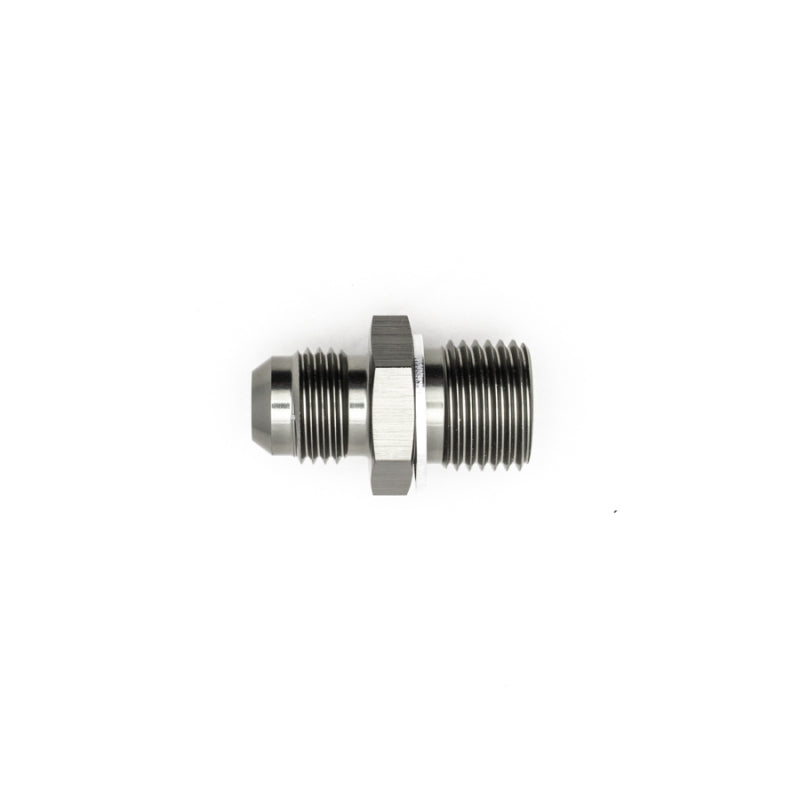 DeatschWerks 6AN Male Flare to M16 X 1.5 Male Metric Adapter (Incl. Crush Washer) - Titanium DeatschWerks Fittings AXOPROS