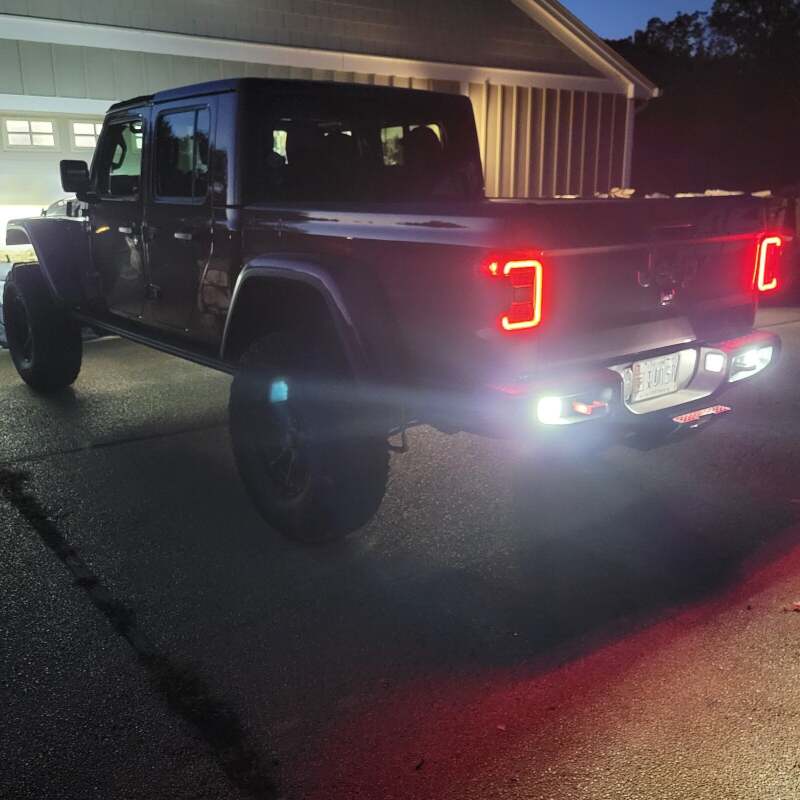 Oracle Jeep Gladiator JT Rear Bumper LED Reverse Lights w/ Plug & Play Harness - 6000K ORACLE Lighting Tail Lights  AXOPROS