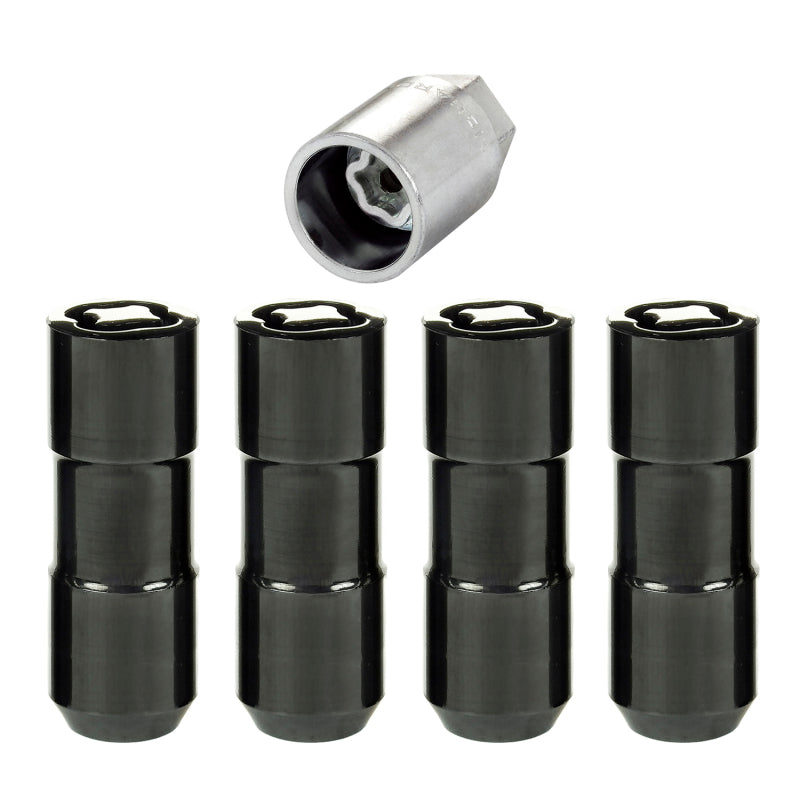 McGard McGard Wheel Lock Nut Set - 4pk. (Cone Seat Duplex) 9/16-18 / 7/8 Hex / 2.5in. Length - Black Lug Nuts aftermarket performance part