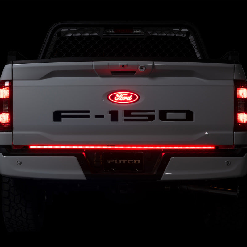 Putco 23-24 Ford SuperDuty F-250/F-350/F-450 60In Freedom Blade Tailgate Bars w/ Halogen Taillamps Putco Light Tailgate Bar AXOPROS