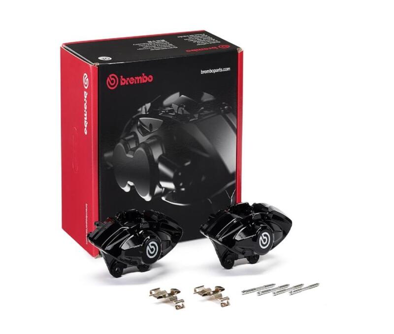 Brembo OE 16-21 BMW M2/17-18 M3/17-20 M4/14-16 M235i Hydraulic Rear X-Style Brake Calipers - Black Brembo OE Brake Calipers - OE AXOPROS