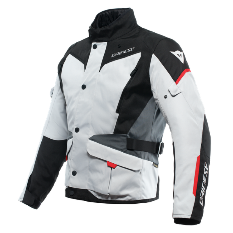 Dainese Tempest 3 D Dry Jacket Glacier Gray/Black/Lava Red Size - 54 Dainese Jackets - Textile AXOPROS