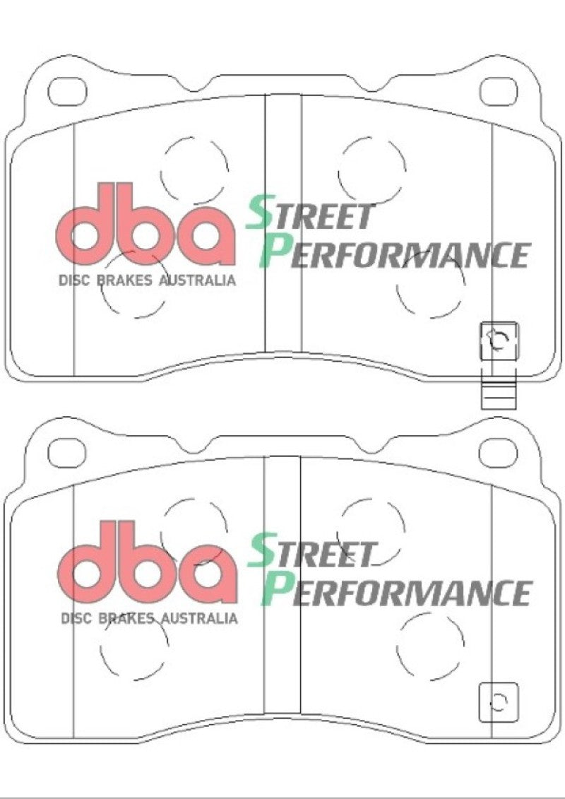 DBA 04-14 Subaru Impreza WRX STI SP500 Front Brake Pads DBA Brake Pads - Performance AXOPROS