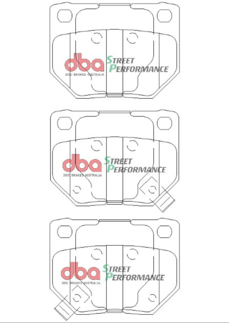 DBA 06-07 Subaru WRX SP500 Rear Brake Pads DBA Brake Pads - Performance AXOPROS
