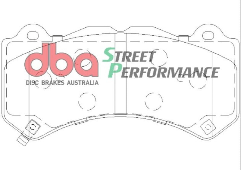DBA 07-22 Nissan GT-R R35 Front Street Performance Brake Pad Kit DBA Brake Pads - Performance AXOPROS