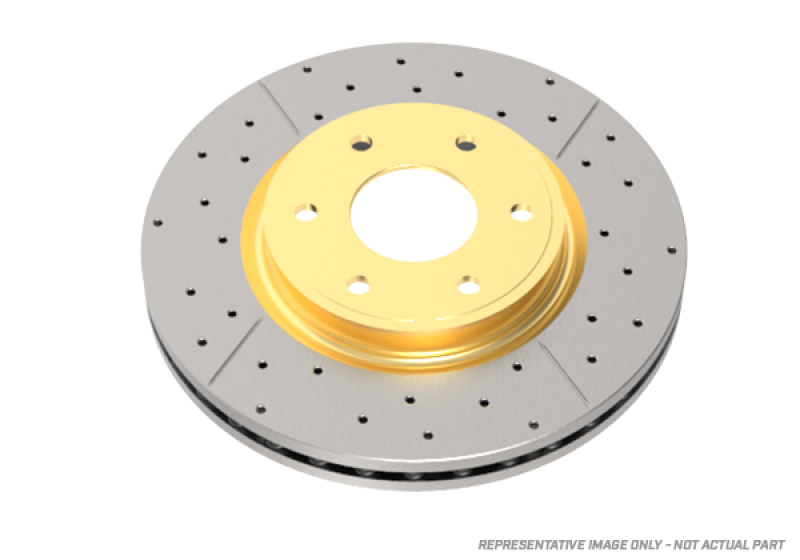 DBA 08-10 STi/2017 BRZ w/Perf. Pkg. Rear Dual-Drilled Street Series Rotor DBA Brake Rotors - Slot & Drilled AXOPROS