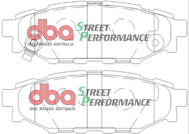 DBA 08 Subaru WRX SP500 Rear Brake Pads DBA Brake Pads - Performance AXOPROS