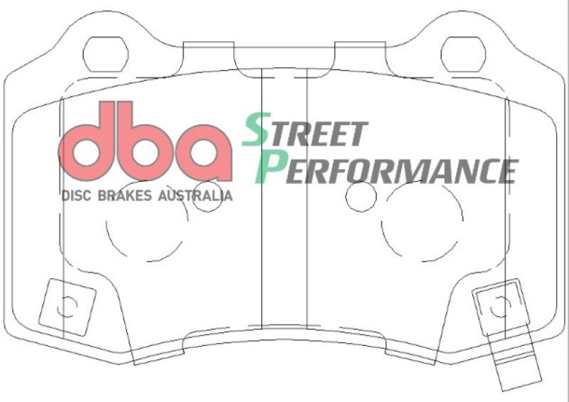 DBA 2010 Camaro SS SP500 Rear Brake Pads DBA Brake Pads - Performance AXOPROS
