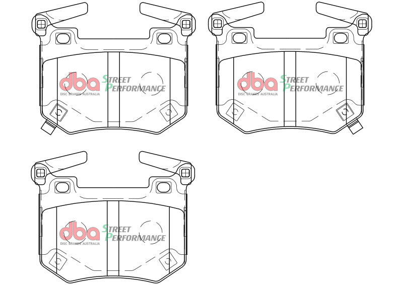 DBA 2018+ Kia Stinger V6 Twin Turbo SP Performance Rear Brake Pads DBA Brake Pads - Performance AXOPROS