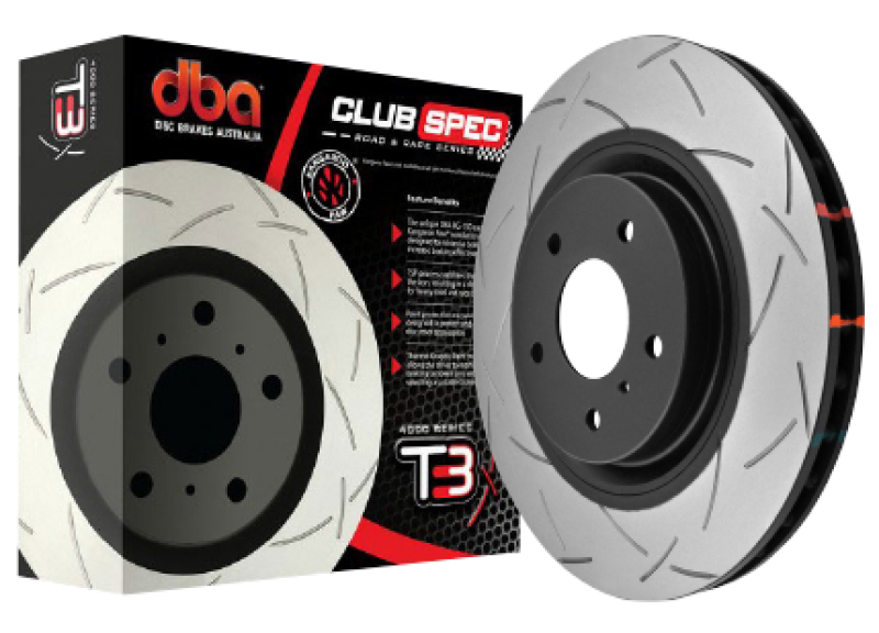 DBA 2020+ Chevrolet Corvette C8 J55 Z51 Front Slotted 4000 Series Rotor DBA Brake Rotors - Slotted AXOPROS