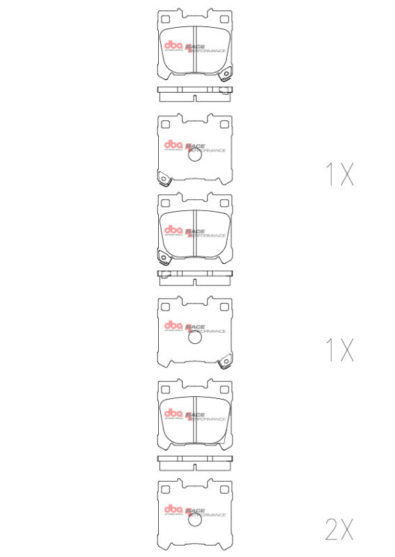 DBA 2022+ Toyota GR Corolla RP Performance Rear Brake Pads DBA Brake Pads - Racing AXOPROS