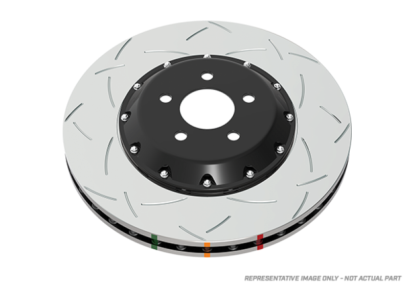 DBA 97-04 Corvette C5/C6 Front Slotted 5000 Series 2 Piece Rotor Assembled w/ Black Hat DBA Brake Rotors - 2 Piece AXOPROS