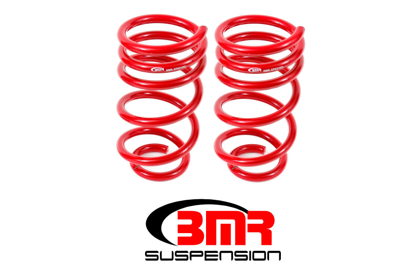 BMR 10-15 5th Gen Camaro V8 Rear Lowering Springs - Red BMR Suspension Lowering Springs AXOPROS