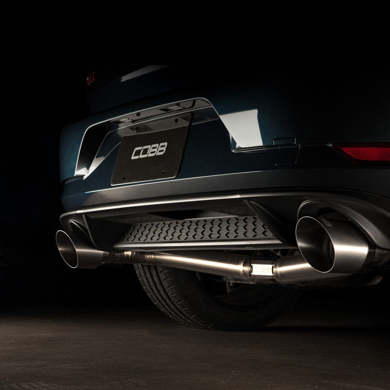 Cobb Volkswagen GTI MK7/MK7.5/MK8 Brushed Titanium Tip Kit COBB Catback AXOPROS