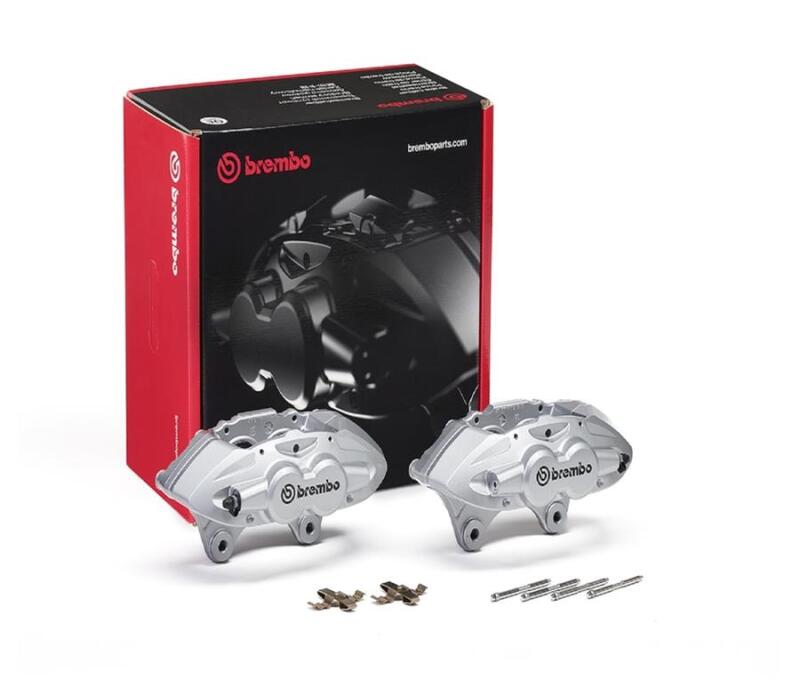 Brembo OE 16-21 BMW M2/15-18 M3/15-20 M4 Hydraulic Front X-Style Brake Calipers - Silver Brembo OE Brake Calipers - OE AXOPROS