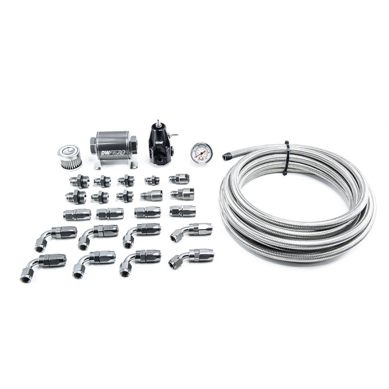 DeatschWerks 01-15 Honda Civic DW400 Pump Module Return Plumbing Kit w/CPE Fuel Lines DeatschWerks Fuel Pumps AXOPROS