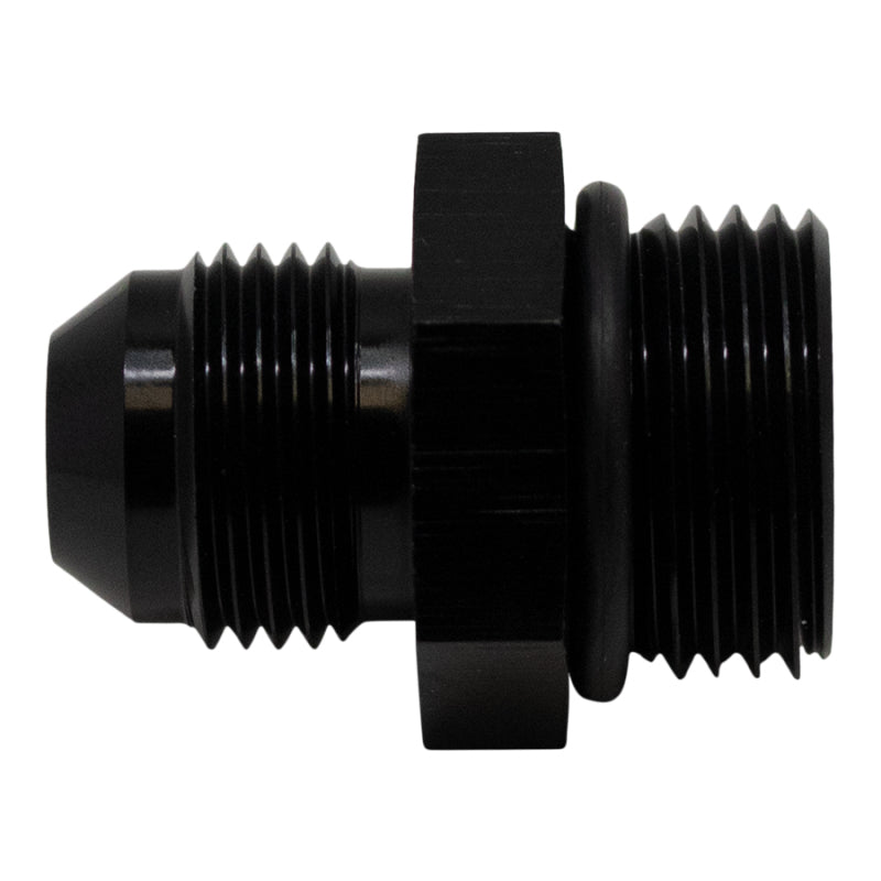 DeatschWerks 10AN ORB Male to 8AN Male Flare Adapter (Incl O-Ring) - Anodized Matte Black DeatschWerks Fittings AXOPROS