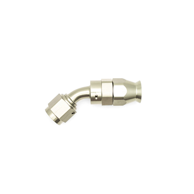 DeatschWerks 6AN Female Swivel 45-Degree Hose End PTFE (Incl. 1 Olive Insert) DeatschWerks Fittings AXOPROS