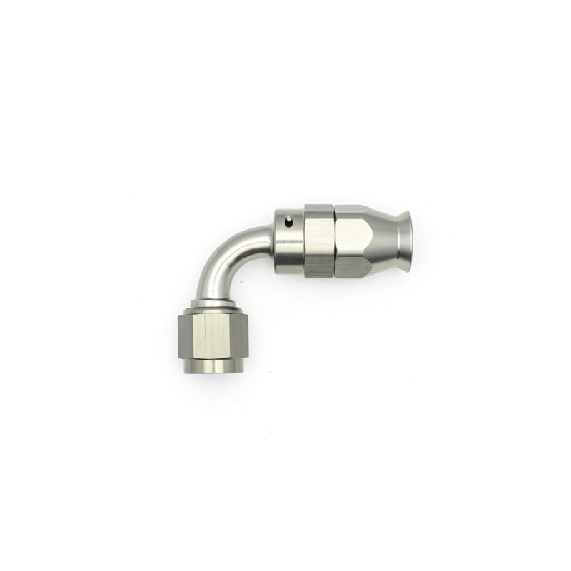DeatschWerks 6AN Female Swivel 90-Degree Hose End PTFE (Incl. 1 Olive Insert) DeatschWerks Fittings AXOPROS