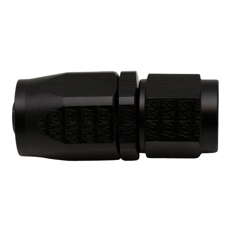 DeatschWerks 6AN Female Swivel Strait Hose End CPE - Anodized Matte Black DeatschWerks Fittings AXOPROS