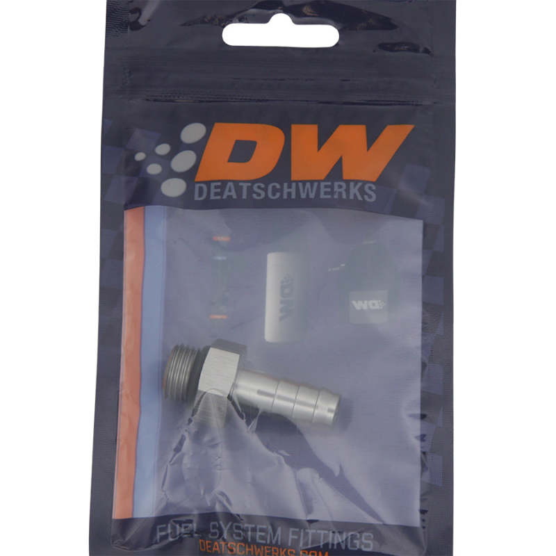 DeatschWerks 6AN ORB Male To 3/8in. Male Triple Barb Fitting (Incl. O-Ring) DeatschWerks Fittings AXOPROS