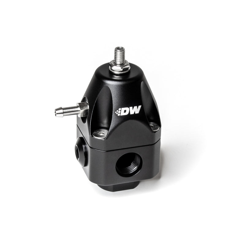 DeatschWerks DWR1000c Adjustable Fuel Pressure Regulator Dual 6AN Inlet and 6AN Outlet - Black DeatschWerks Fuel Pressure Regulators  AXOPROS