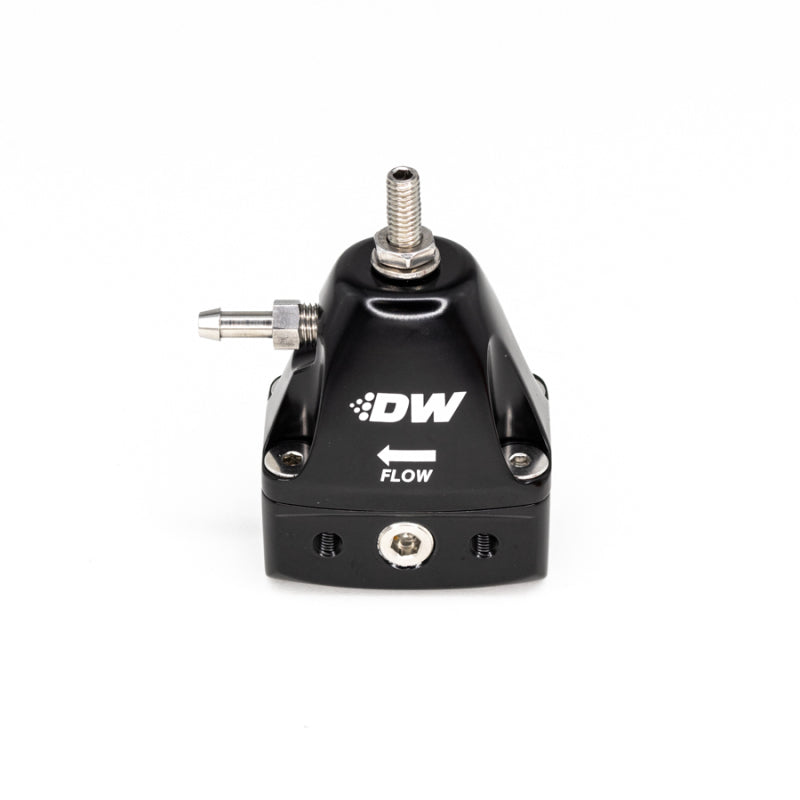 DeatschWerks DWR1000iL In-Line Adjustable Fuel Pressure Regulator - Black DeatschWerks Fuel Pressure Regulators  AXOPROS