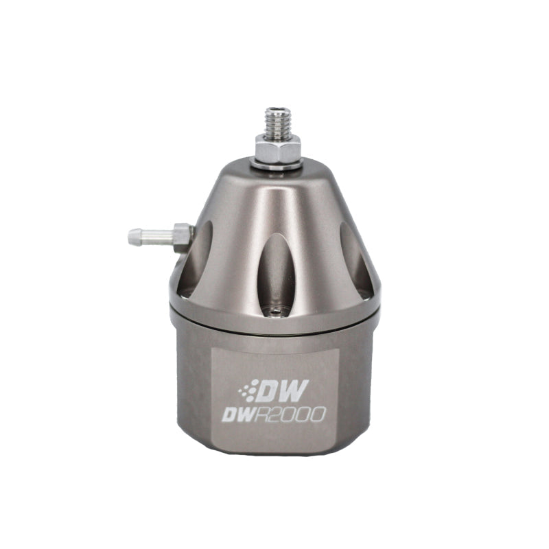 DeatschWerks DWR2000 Adjustable Fuel Pressure Regulator - Titanium DeatschWerks Fuel Pressure Regulators  AXOPROS
