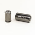 DeatschWerks Stainless Steel 10AN 10 Micron Universal Inline Fuel Filter Housing Kit (110mm) DeatschWerks Fuel Filters  AXOPROS