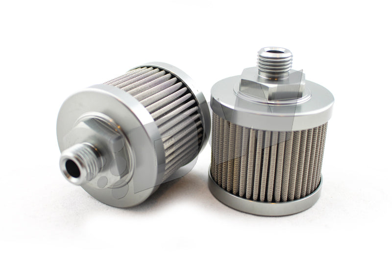 DeatschWerks Stainless Steel 6AN 100 Micron Universal Fuel Pump Pre-Filter DeatschWerks Fuel Filters  AXOPROS