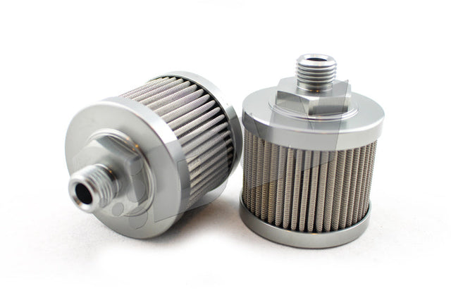 DeatschWerks Stainless Steel 6AN 100 Micron Universal Fuel Pump Pre-Filter DeatschWerks Fuel Filters  AXOPROS