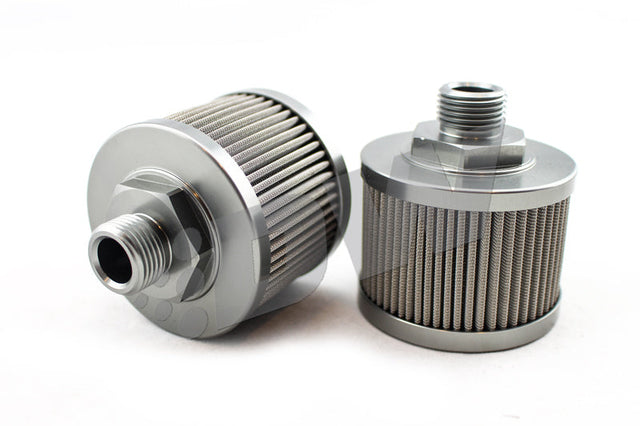 DeatschWerks Stainless Steel 8AN 100 Micron Universal Fuel Pump Pre-Filter DeatschWerks Fuel Filters  AXOPROS